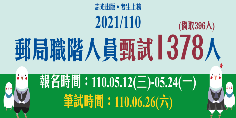 2021/110年郵局招考 考試資訊